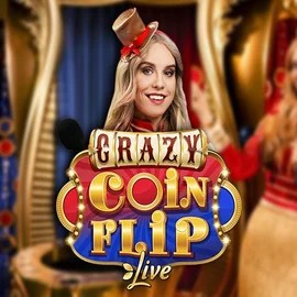 Crazy Coin Flip slot visual from Evolution available on cubetcasino.pl