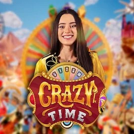 Crazy Time logo by Evolution at Cubet Casino