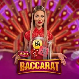 Mega Baccarat logo – Live Casino by Pragmatic Play at Cubet Casino