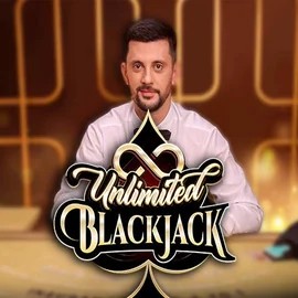 Unlimited Blackjack online game logo by Ezugi on cubetcasino.pl